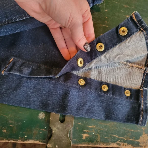 Frame Mid Rise Le Skinny de Jeanne Jeans Button Ankle | Size 27 - Picture 5 of 5